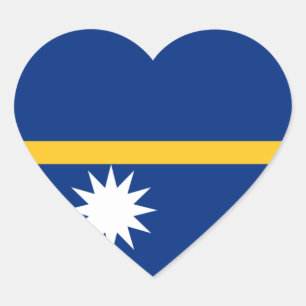 Sticker Cœur nauru
