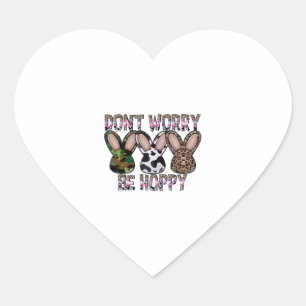 Sticker Cœur Ne vous inquiétez pas, soyez chanceux