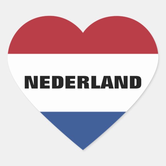 STICKER CŒUR NEDERLAND (Devant)