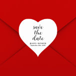 Sticker Cœur Nettoyer classique Enregistrer la date Faire-part<br><div class="desc">Voici notre "Classic Clean Save the Date Mariage Heart Sticker", un symbole intemporel d'amour et de pureté. Avec son design épuré et sa forme cardiaque, cet autocollant dégage simplicité et charme. Son esthétique classique en fait un complément polyvalent à tout thème mariage, tandis que son symbole profond ajoute une touche...</div>