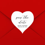 Sticker Cœur Nettoyer moderne Enregistrer la date Faire-part Ma<br><div class="desc">Voici notre "Modern Clean Save the Date Mariage Heart Sticker", où la simplicité rencontre le charme du coeur. Avec son design élégant et sa forme cardiaque attachante, cet autocollant résume l'essence de l'amour moderne. Ses lignes épurées et son élégance sobre en font un complément polyvalent à tout thème mariage. Ce...</div>