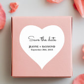 Sticker Cœur Nettoyer romantique Enregistrer la date Faire-part