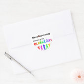 Sticker Cœur Neurodiversité Bienvenue dans l'Évolution (Enveloppe)