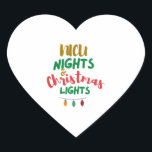 Sticker Cœur NICU Christmas NICU nights & Christmas Lights<br><div class="desc">NICU Christmas NICU nights & Christmas Lights</div>