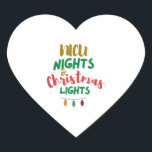 Sticker Cœur NICU Christmas NICU nights & Christmas Lights<br><div class="desc">NICU Christmas NICU nights & Christmas Lights</div>