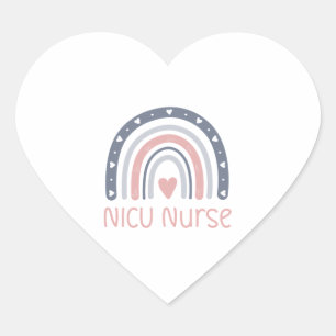 Sticker Cœur NICU Nurse Boho Rainbow NICU Nurse Gifts NICU N