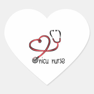 Sticker Cœur NICU Nurse - NICU Nurse Shirt - NICU Nurse Gift -