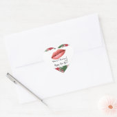 Sticker Cœur Noël (Enveloppe)
