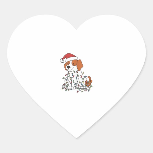 Sticker Cœur Noël amusant _8 (Devant)