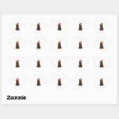 Sticker Cœur Noël Cockapoo (Feuille)