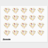 Sticker Cœur noël emojis (Feuille)
