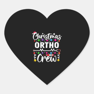 Sticker Cœur Noël Ortho Équipage Infirmière Docteur Tech Orthop
