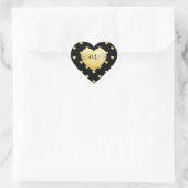 Sticker Cœur Noir do-it-yourself Monogramme (Sac)