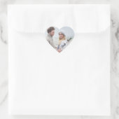 Sticker Cœur Nom de la mariée mariée mariage faveur coeur (Sac)