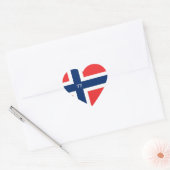 STICKER CŒUR NORVÈGE 77 (Enveloppe)