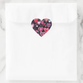 Sticker Cœur Note d'amour (Sac)