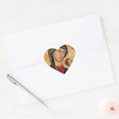 Sticker Cœur Notre Dame de l'aide perpétuelle icône Vierge Mari (Enveloppe)