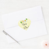 Sticker Cœur Nous le faisons, Mariage jaune (Enveloppe)