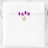 Sticker Cœur nouveau bébé (Sac)
