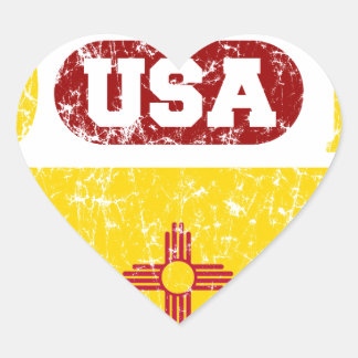 STICKER CŒUR NOUVEAU MEXIQUE PARFAIT ENSEMBLE PRODUITS DÉTRESSE