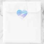 Sticker Cœur Nuages pastel magiques et arc-en-ciel (Sac)