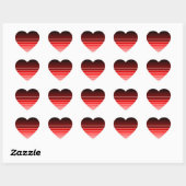 Sticker Cœur nuance rouge (Feuille)