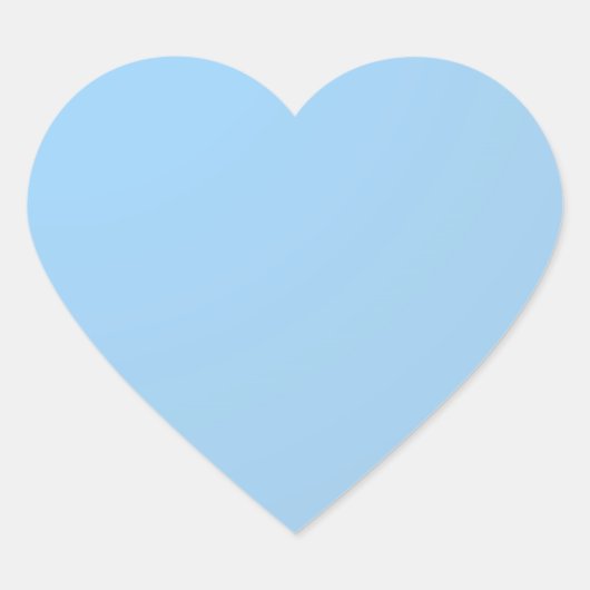 Sticker Cœur Nuances : Bleu bébé (Devant)