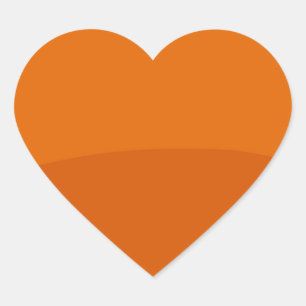 Sticker Cœur Nuances simples de couleur créées par l'artiste