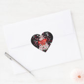Sticker Cœur Nuit étoilée (Enveloppe)