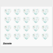 Sticker Cœur Ocean Breeze Beach Enveloppe de mariage (Feuille)