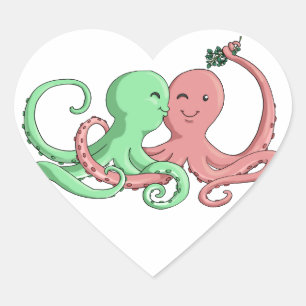 Sticker Cœur Octi Mistletoe