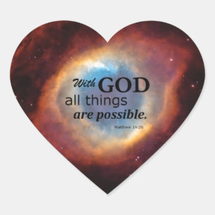 Sticker Cœur OEil de Dieu