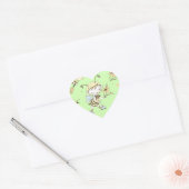Sticker Cœur Oeuvre d'abeilles (Enveloppe)
