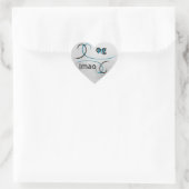 Sticker Cœur Oh mon Dieu ! (Sac)