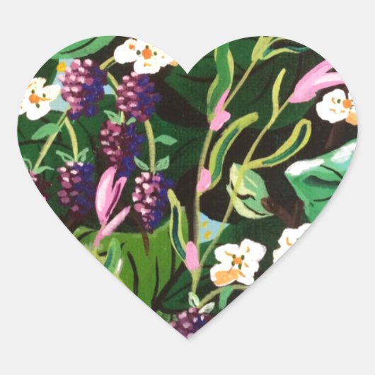 Sticker Cœur Oiseaux, Oiseaux et plus encore Oiseaux! (Devant)