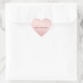 Sticker Cœur Ombre rose pâle (Sac)