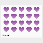 Sticker Cœur Ombre violet (Feuille)