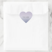 Sticker Cœur Ombre violet de lavande (Sac)