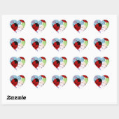 STICKER CŒUR ORDINATEURS PORTABLES (Feuille)