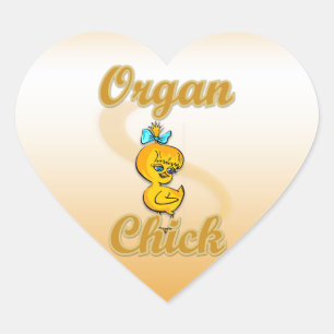 Sticker Cœur Organe Chick