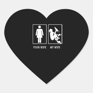 Sticker Cœur Otter Gift | Ma femme Love Otter