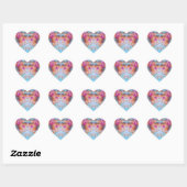 Sticker Cœur Ours Abstrait Prism Bear (Feuille)