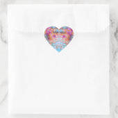 Sticker Cœur Ours Abstrait Prism Bear (Sac)