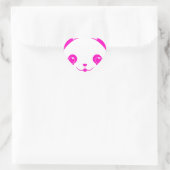 Sticker Cœur Ours rose Kawaii Panda (Sac)