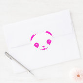 Sticker Cœur Ours rose Kawaii Panda (Enveloppe)