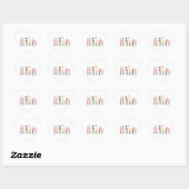 Sticker Cœur Outils de dentiste (Feuille)