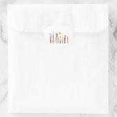 Sticker Cœur Outils de dentiste (Sac)
