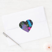 Sticker Cœur Paint Splater (Enveloppe)