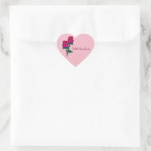 Sticker Cœur Paire d'autocollant cadeau rose (Sac)