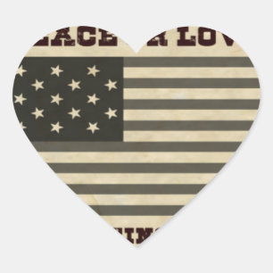 Sticker Cœur Paix Recherchée